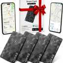 (4 Pack) 2026 Wallet Tracker Card (iOS and Android) Slim Tracking Card, 6-12 Years Battery Bluetooth Smart Card, Work with Apple Find My & Google Find Hub, GPS Locator for Passports, Keys, Backpack
