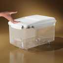 Rice Dispenser 20 Lbs Storage Container Bin with Measuring Cup Food Cereal Container Bins Household for Kitchen Pantry Organization (20lbs)