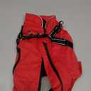 Dog Winter Coat with Harness Built-in | Waterproof Dog Jacket with Zipper & Fleece Lining | Reflective Cold Weather Coat for  Medium Dogs (Red) 