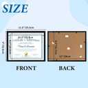 CRUGLA 8.5x11 Picture Frame Set of 10, Photo Frames 8.5 by 11 for Certificate Diploma Document Degree, for Wall or Tabletop Display, Black