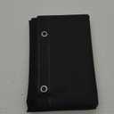 AmazerBath Plastic Shower Curtain Liner, 72 x Inches EVA 8G Heavy Duty Black Waterproof Weighted Thick Bathroom with 3 Clear Weights and 12 Rustproof Grommet Holes