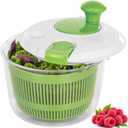 Salad Spinner, Fruit and Vegetable Washer, Spin and Dry Salad Greens, 3 QT Lettuce Spinner with Bowl and Mesh Basket