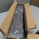 Fitvids Rubber Coated Hex Dumbbell Weight Set and Rack  Dumbbell + A-Rack: 150lbs (5-25lbs Pairs)  Black