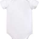 Luvable Friends Baby Girls' Cotton Bodysuits (12-18 Months, White 6-pack)