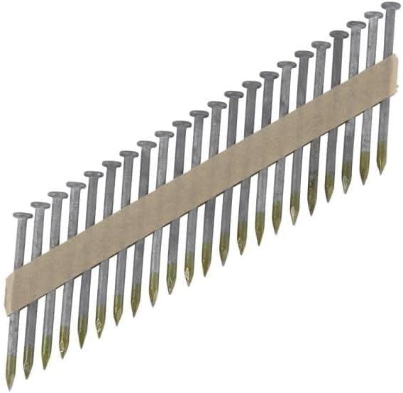 Metabo HPT Framing Nails | 1-1/2 in. x .148 in | Metal Connector, Paper Tape | 36 Degree, Strap-Tite | Smooth Shank | Heat Treated, Hot-Dipped Galvanized | 3,000 Count | 17134HPT