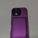 for iPhone 17 Wallet Case with Camera Cover Kickstand, Card Holder (3-5 Cards), Military Grade Protection, Heavy Duty Women Men Shockproof Hard Phone Case for iPhone 17 6.3" 2025, Dark Purple