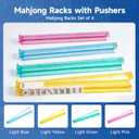 4 Pcs Colorful American Mahjong Racks