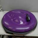 Bosu Balance Ball Exercise Trainer, Home Gym Equipment w/ Guided Workouts & Pump, 26", Blue - Inflatable Fitness Platform for Strength Training, Standing, Balancing, and Core Workout (Purple/Black)