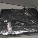 Laptop Bag for Women, 17.3'' Laptop Tote Purse 2-in-1 Professional Work Bag Business Briefcase with Clutch Purse, Waterproof Leather Computer Handbag for Teacher Office Travel (Black)