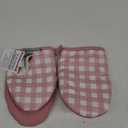 KitchenAid Gingham Mini Oven Mitt 2-Pack Set, Dried Rose, 5.5"x8"