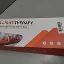 Red Light Therapy Pad for Body 406 LEDs 660nm & 850nm, 60W Foldable Near Infrared Light Mat with 5 Level Heating Mode, Smart Temp & Timer, Back, Waist, Shoulder Muscle & Pain Relief