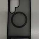 TORRAS Strong Magnetic & Seamless Stand for Samsung Galaxy S25 Ultra Case, Fit for MagSafe, Mil-Grade Drop Protection, Kickstand for Samsung Galaxy S25 Ultra Case, Translucent Back/Black Edge