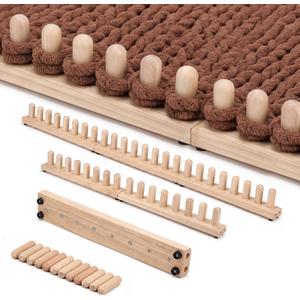 80 Inch Chunky Blanket Loom Kit Wooden Loom for Chunky Blanket