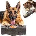 Dog Toys for Aggressive Chewers,Indestructible Dogs Toy for Large/Medium Breed,Frozen Dog Treat Holder to do Keep Them Busy to Reduces Anxiety (10, brown)