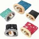 Hamster Sleeping Bag,Winter Soft Warm Bed Plush Small Pet Nest Snuggle Sack Hideout Pouch for Hedgehog Guinea Pig Squirrel Small Animals (Random Color)