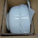 MALACASA Serving Bowls, 114 OZ(10") Extra Large Salad Bowls Set of 2, Porcelain White Serving Bowls for Salad, Soup, Pasta and Dinner, Large Ceramic Bowl Set for Entertaining, Series REGULAR