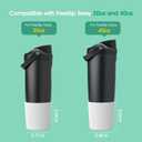 2 x 2Pcs Extra-Thick & Tall Protective Silicone Boot for Owala 30oz & 40oz FreeSip Sway Bottles & Tumblers - Improved Stability, Scratch-Resistant Non-Slip Bottom Cover for Owala Accessories (WHITE) (Green)