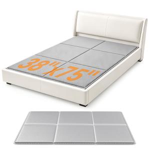 Znnam Full Size Bunkie Board 54x75'' - Breathable Hollow-Core Bed Support, Noise Minimizing & Moisture Resistant Oxford Fabric, Low Profile Bed Board for Full-Size Platform & Slatted Frames, Grey