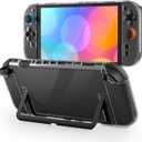 FUNDIARY Clear Skins for Nintendo Switch 2 Skin PC Hard Shell Case Protector Switch 2 Transparent Protective Shell Cover Grips Controller Accessories Gifts for Chrismas - Not Easy to Fall Off