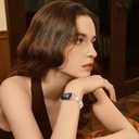 Bling Metal Band Compatible with Fitbit Charge 6/ Charge 5 for Women, Dressy Bracelet Jewelry Watch Band for Fitbit Charge 6 Fitness & Health Tracker