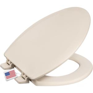 Centoco Heavy-Duty Elongated Toilet Seat, Wood Core/Plastic Finish, Bone
Wood Core with Scratch-Resistant Plastic Finish, Won't Crack or Fade, Made in the USA, DSAMAZ9-106