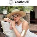 YouthMal Retro Aviator Sunglasses for Women Men Trendy Oversized Aviators Sun Glasses 70s Vintage Shades