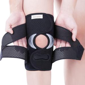 Galvaran Professional Knee Brace for Women & Men Breathable Knee Support with Side Stabilizers, Adjustable knee brace for Meniscus Tear, ACL, MCL Arthritis Knee Pain Relief,Injury Recovery (Small, Black)