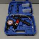 23PCS Handheld Vacuum Pump Tester Brake Bleeder Kit Brake System Bleeding Tools with Adapters and 2 Reservoir Bottles Automotive Brake for Car Truck Motorcycle (Blue)