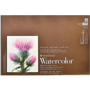 Strathmore (440-4 STR-440-4 12 Sheet No.140 Watercolor Cp Wire Bound Pad, 15 by 22", 15"x22"
