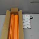 LUMIVIA 50cm Mahjong Racks with Pushers, Orange Wooden American Mahjong Tile Pushers & Racks Set of 4, with White Printed Mahjong Racks Drawstring Bag, Mahjong Accessories