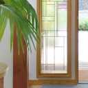 Skyline Window Privacy Film by Artscape - Textured Leaded Glass Design, Static Cling, Day and Night Privacy, UV Protection, Long-Lasting Vinyl, Made in USA - 36 x 72 Inch