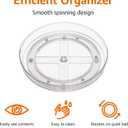 Amazon Basics Clear Lazy Susan Turntable Organizer for Organization, 12-Inch, 2-Pack