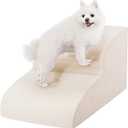 Dog Stairs for Small Dogs, High Density Foam Dog Ramp, Extra Wide Non-Slip Pet Steps for High Beds Or Couch, Soft Foam Doggie Ladder for Dogs Injured, Older Pets, Small Cats