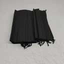20 Pack Black Shoe Bags for Travel, 15.7" x 11.8", Waterproof Portable Drawstring Travel Shoe Storage Bags
