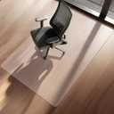 Clear PVC Chair Mat for Hardwood Floor - Anti-Slip Desk Chair Mat to Protect Floor Wood/Tile Protection Mat for Office & Home (48"x30" Rectangle)