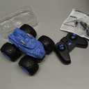 AUUGUU Remote Control Car, 2.4GHz Monster Trucks Toys with Light Spray, Birthday Gift for Kids 3 4 5 6 7 8, All Terrain RC Cars, Toddler Toys for Boys Girls 3+ Year Old