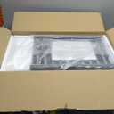 VVW 21.6 Inch Bamboo Shower Bench Seat Chair Stool with Arms for Inside Shower, Heavy Duty Spa Bath Chair with 2 Movable Hooks, Non-Slip Feet for Bathroom Accessories (Black)