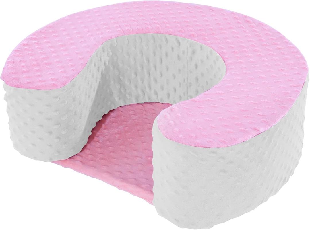 MABOZOO Children Activity Seat Cushion, Soft Foam Floor Seat for Play, Reading and Sensory Development, Plush Cushioned Play Seat for Kids (Pink)
