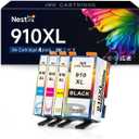 910XL Ink Cartridge Combo Pack Replacement for HP Ink 910 XL Series Compatible with officeJet Pro 8010 8020 8025 8028 8030 8035 8015 8018 8022 Printer.(4 Pack,B/C/M/Y)