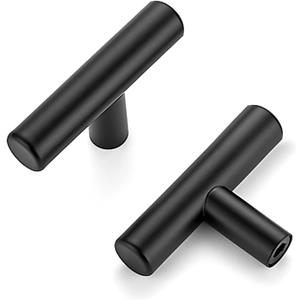 Ravinte 2'' Cabinet Handles Stainless Steel Matte Black Kitchen Cabinet Hardware Handles of Kitchen Cupboard Handles 10 Pack