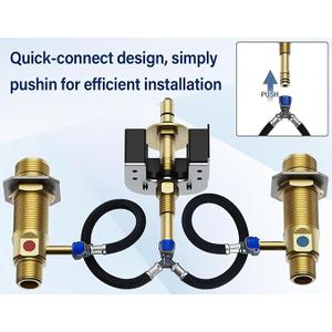 Upgraded Series Rough-In Valve with Drain Assembly,1/2-Inch IPS Connections,Compatible with Moen Widespread Bathroom Sink Faucet,S9000-series,Brass Construction
Visit the Merdicment Store