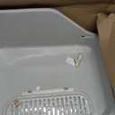 SpaceTime Large Cat Litter Box with High Sides,Cat Boxes for Indoor Cats,Cat Litter Pan for Kitty,Litter Box with Low Entry,Easy to Clean,Anti-Splashing(Grey)