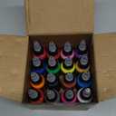 Magicfly Airbrush Paint, 16 Colors Acrylic Airbrush Paint Set (30 ml/1 oz), Ready to Spray, Opaque & Neon Colors, Water-based, Premium Kit for Beginners, Hobbyist and Artists