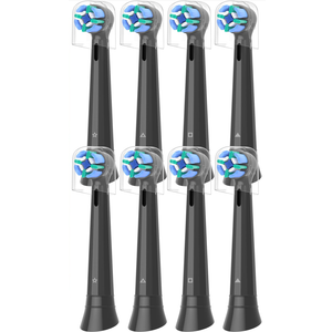 12 Pcs iO Replacement Heads Compatible with Oral B iO 2 3 4 5 6 7 8 9 10 Deep Clean Series Electric Toothbrush, Toothbrush Heads Compatible with Oral B iO with Medium Bristles Care Teeth (Black)