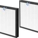 2 Pack Vital 100S Replacement Filter for LEVOIT Vital 100S and Vital 100S-P Air Purifier, 3-in-1 HEPA Filter,Efficiency Activated Carbon for Home Large Room Bedroom, Vital 100S-RF, White