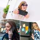 Asuwish Phone Case for Samsung Galaxy A13 5G Zipper Wallet Magnetic Detachable Cover with Screen Protector and Glitter Card Holder Stand Cell A04S M13 G5 A 13 2022 13A A135G SM A136U Women Men Black