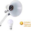 Bostitch Office VLF100-WHT Swing Arm Desk Lamp with Clamp Mount, 36" Reach with Multi-Joint Adjustment, Includes Replaceable LED Bulb (VLF), White