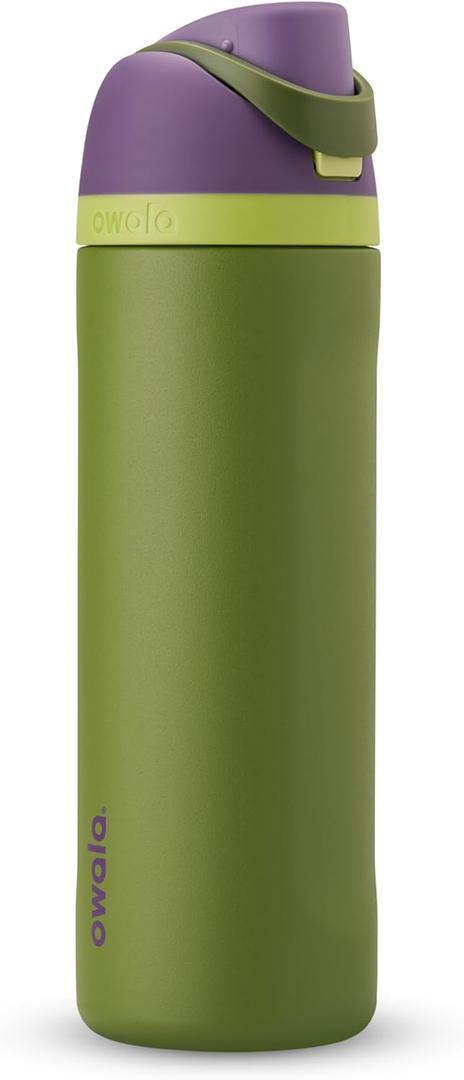 Owala Marvel FreeSip Insulated Stainless Steel Water Bottle with Straw for Sports and Travel, BPA-Free Sports Water Bottle, 24 oz, Hulk
