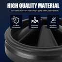 3 3/8" Garbage Disposal Splash Guard Sink Baffle QCB-AM Replacement for InSinkErator Evolution Series, Upgraded Funmit Removable Quiet Collar Drain Plugs, Garbage Disposer Accessories, Black