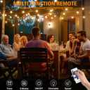 Smart Outdoor String Lights, 100FT G40 LED Outdoor Patio Lights Connectable with 40+2 Shatterproof LED Bulbs, Commercial Grade String Lights APP Control Timer for Backyard Balcony Garden Party